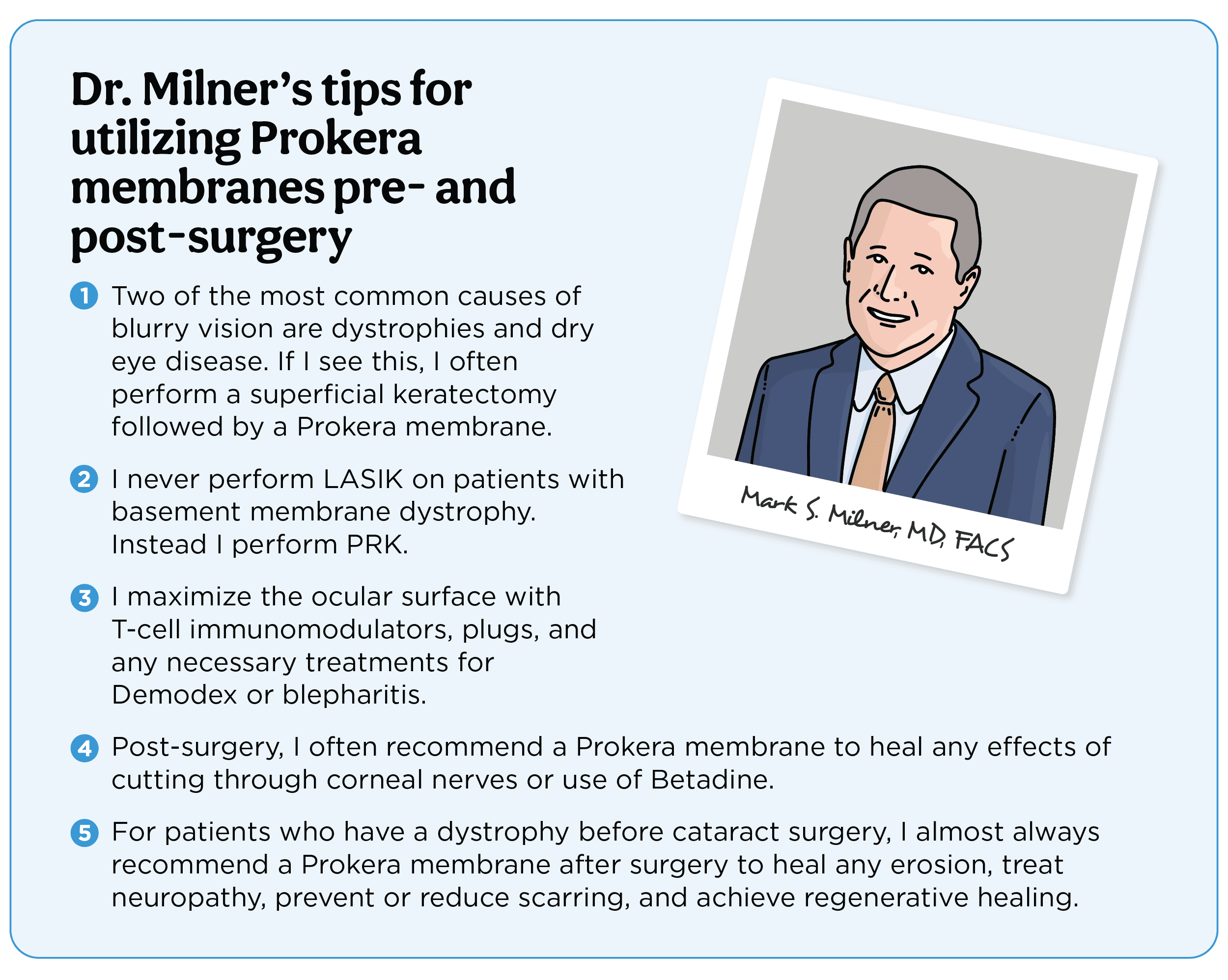 Dr. Milner's tips