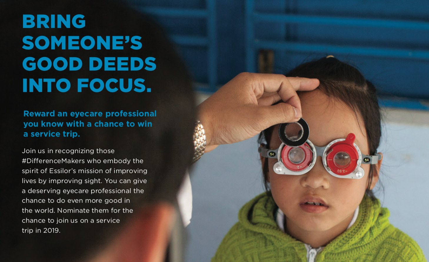 Essilor Recognizes Eyecare #DifferenceMakers With New Campaign