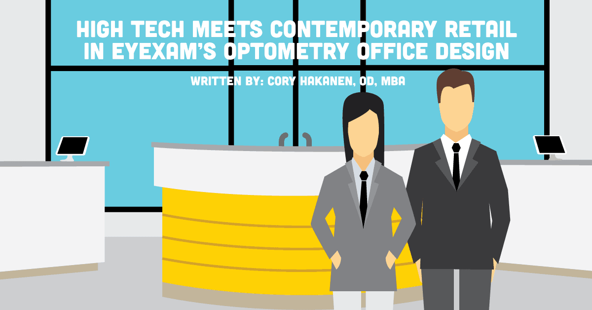 High Tech Meets Contemporary Retail In eyeXam's Optometry Office Design