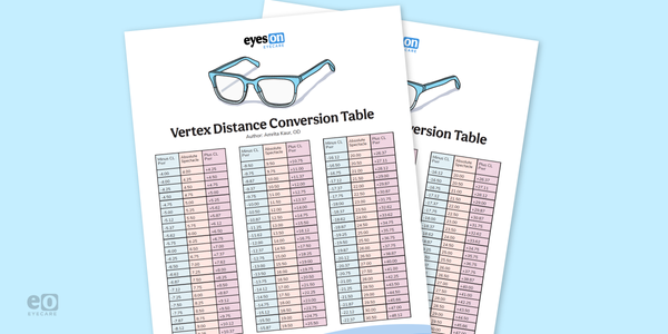Vertex Distance Conversion: Downloadable Cheat Sheet