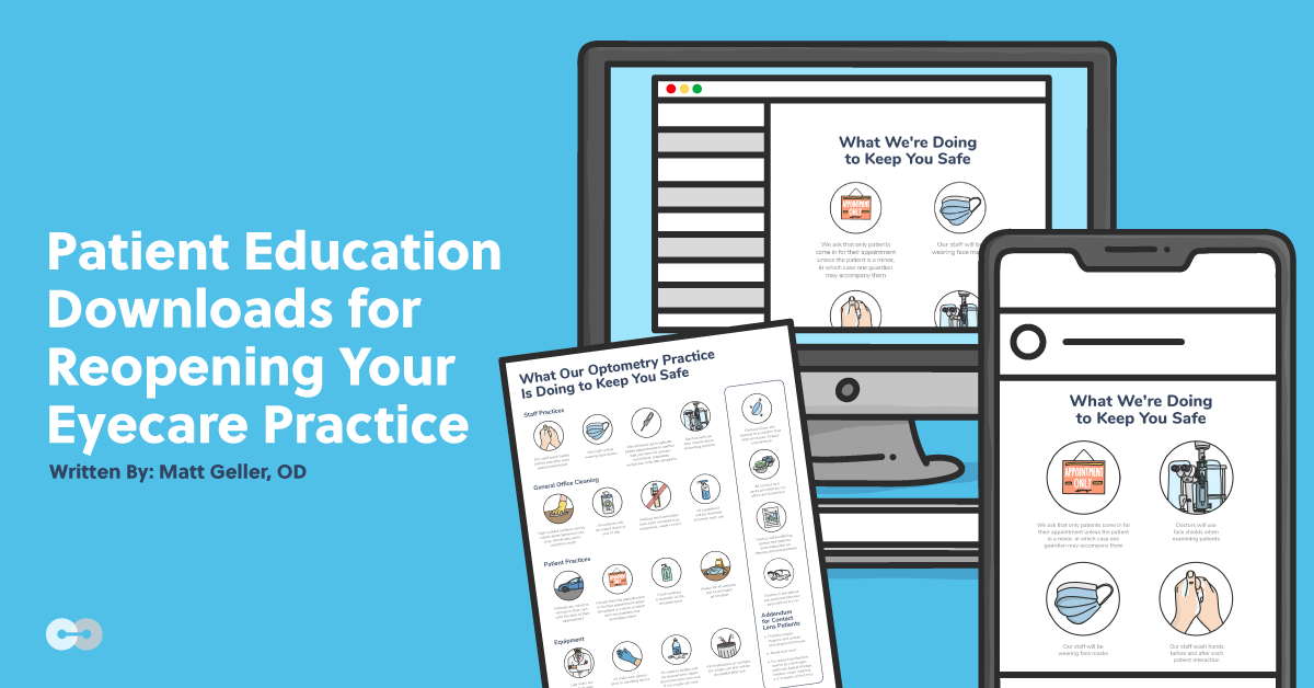 Patient Education Downloads for Reopening Your Eyecare Practice