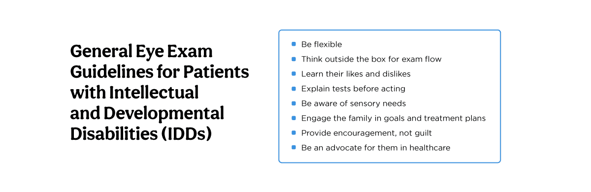Idds Simple Testing Quide Best Eye Exam Practices for Patients with IDDs